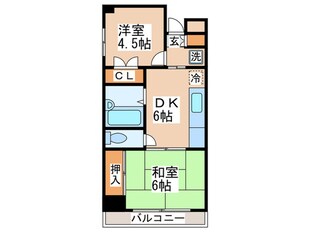 西山第１０ビルエルム大倉山の物件間取画像